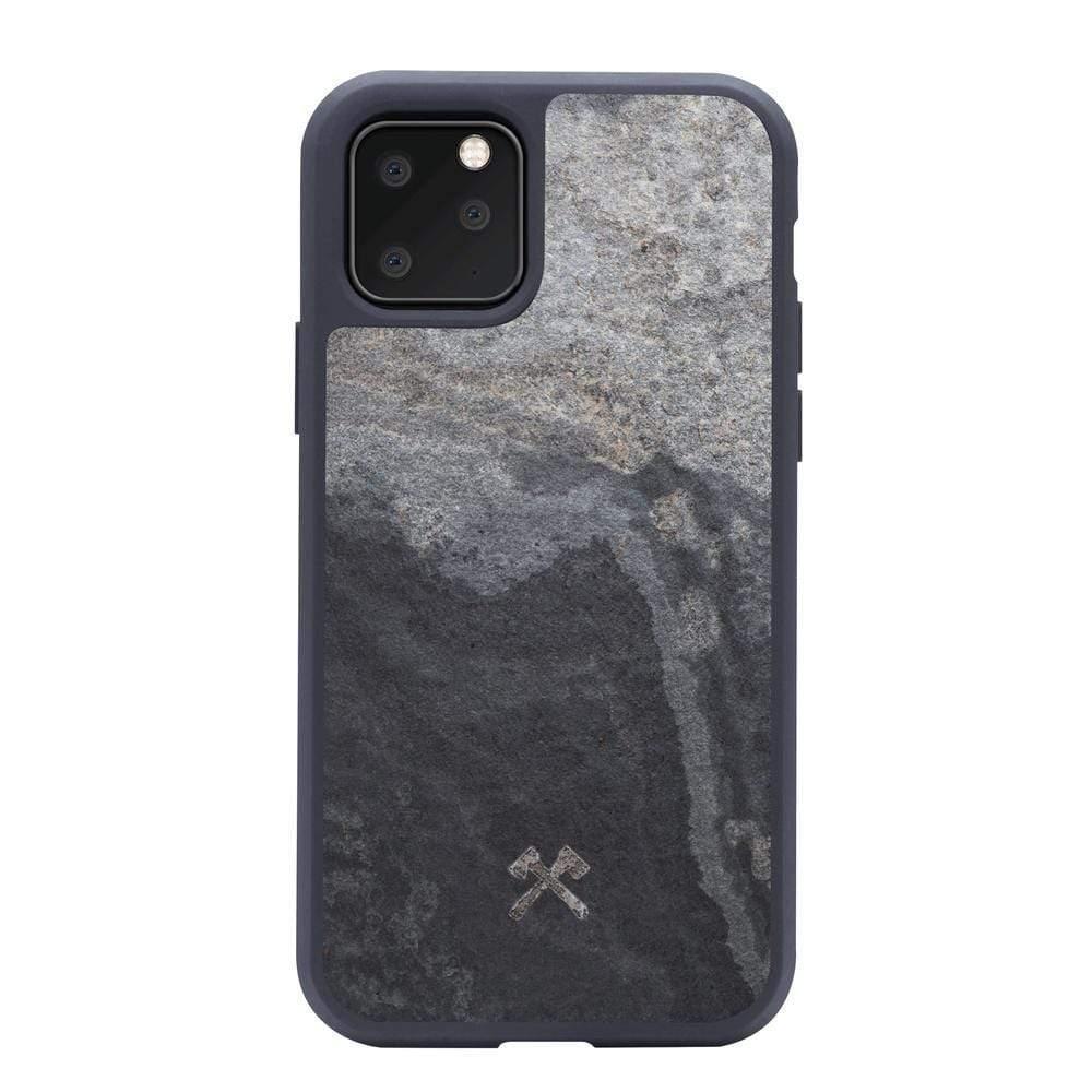 woodcessories bumper case for iphone 11 pro max stone camo gray