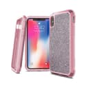 كفر جوال خلفي ديفينس لاكس لجهاز أيفون إكس إس/إكس باللون الزهري الامع إكس-دوريا X-Doria Defense Lux Back Case for iPhone X / Xs - Pink Glitter