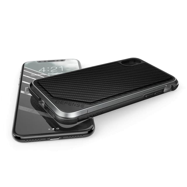 X-Doria Defense Lux Back Case Apple iPhone X - Black carbon Fiber