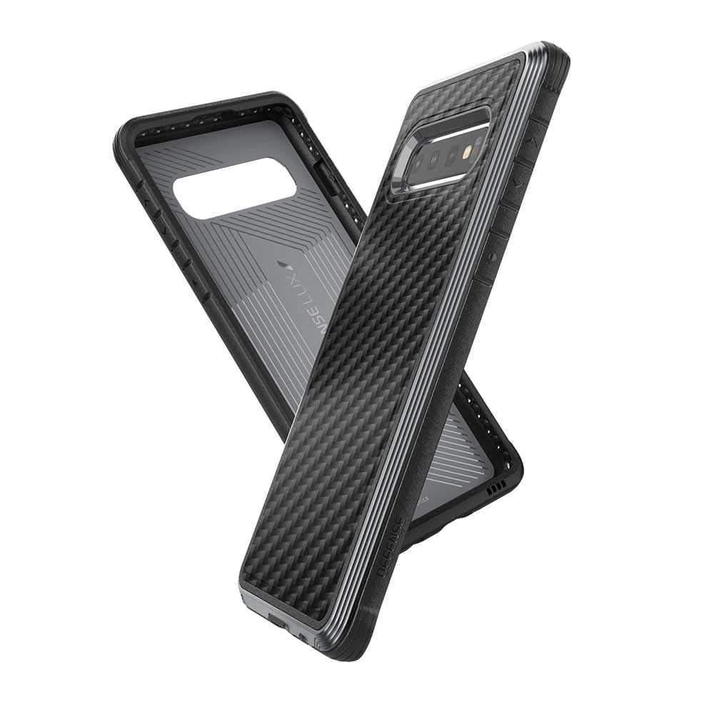 كفر X-Doria Defense Lux Back Case for Samsung Galaxy S10E - Black Carbon