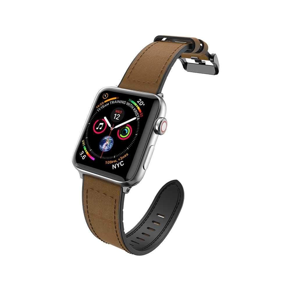 X-Doria x doria hybrid leather band for apple watch 42mm 44mm brown leather