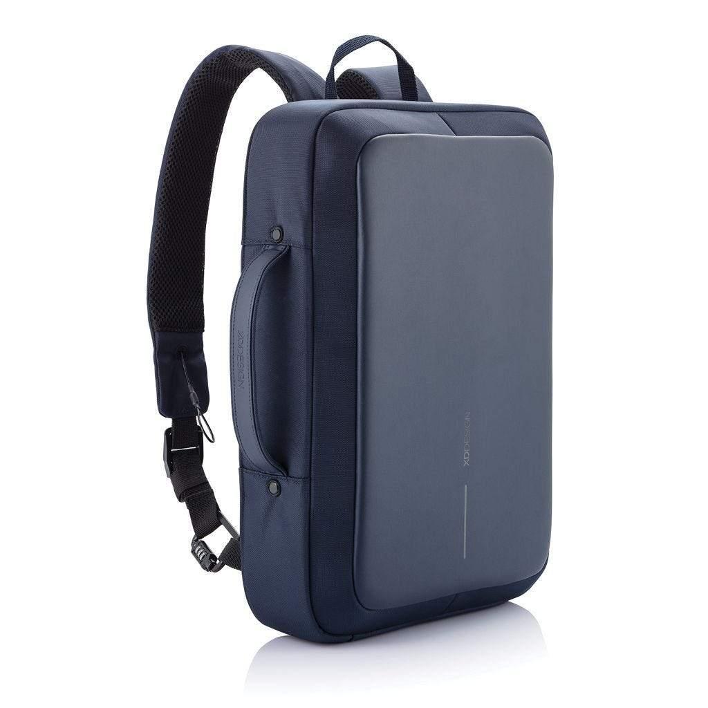 xd design bobby bizz anti theft backpack briefcase blue