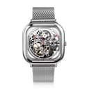 Xiaomi mi ciga design hollowed out automatic mechanical men watch silver
