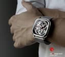 Xiaomi mi ciga design hollowed out automatic mechanical men watch silver