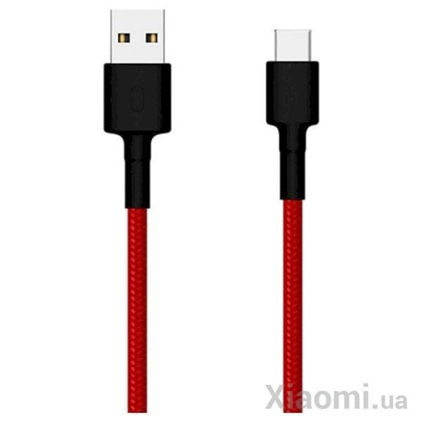 كابل الشحن Mi Type-C المضفر 100 سم - أحمر- شاومي