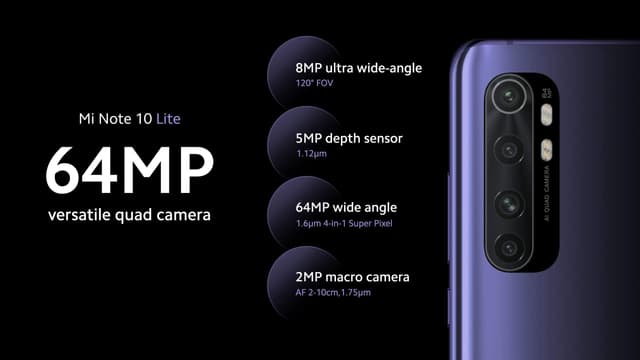 xiaomi note10 lite 6 64 black eu