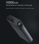 Xiaomi zmi 4g lte pocket wifi hotspot and 10000 mah power bank combo