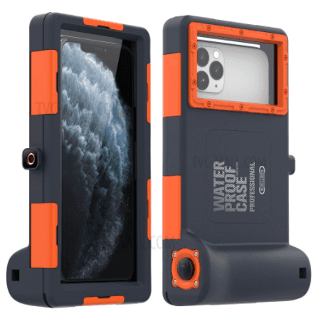 كفر جوال ضد الماء 15 متر مع تحكم عن بعد Shellbox IP68 Waterproof Phone Case