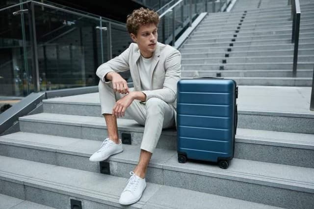 xiaomi mi luggage classic 20 suitcases blue carry-on universal wheel tsa lock password travel business