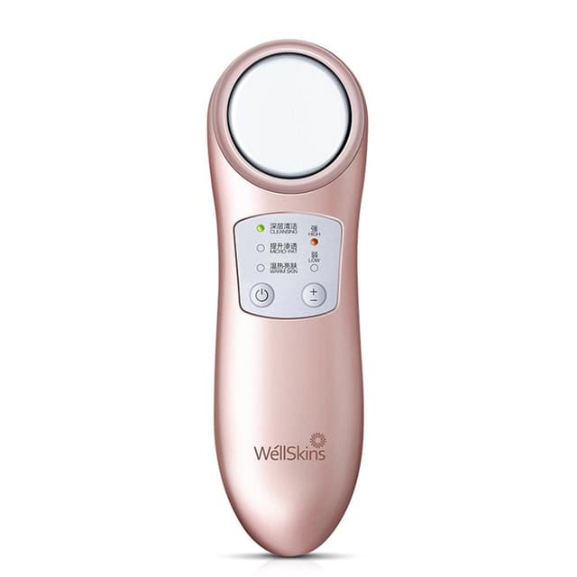 xiaomi wellskins ion cleaning beauty instrument professional ultrasonic facial skin scrubber ion care device beauty instrument pink