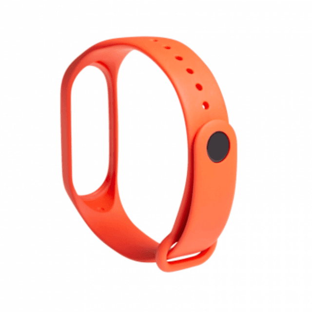 سوار أصلي متوافق مع Mi Smart Band 3 / 4 من شاومي- برتقالي