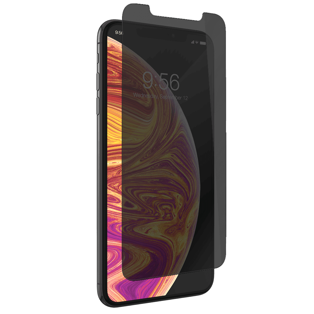 zagg invisible shield glass privacy for iphone xs max