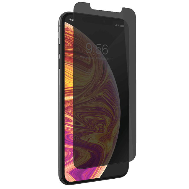 لاصقة حماية الشاشة لهاتف iPhone XS Max ضد التجسس ZAGG Invisible Shield Glass + Privacy - SW1hZ2U6MzE5ODM=