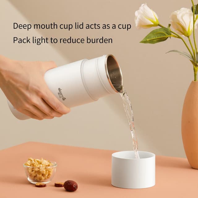 Xiaomi deerma portable electric kettle thermal cup 350ml water bottle temperature control smart water kettle