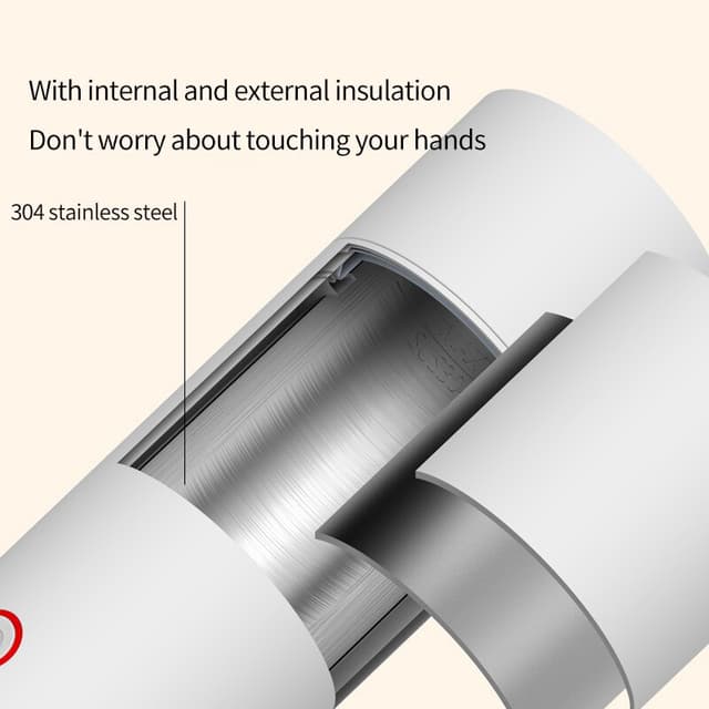 Xiaomi deerma portable electric kettle thermal cup 350ml water bottle temperature control smart water kettle