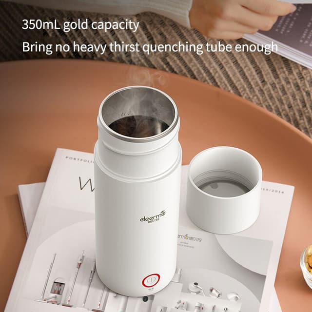 Xiaomi deerma portable electric kettle thermal cup 350ml water bottle temperature control smart water kettle