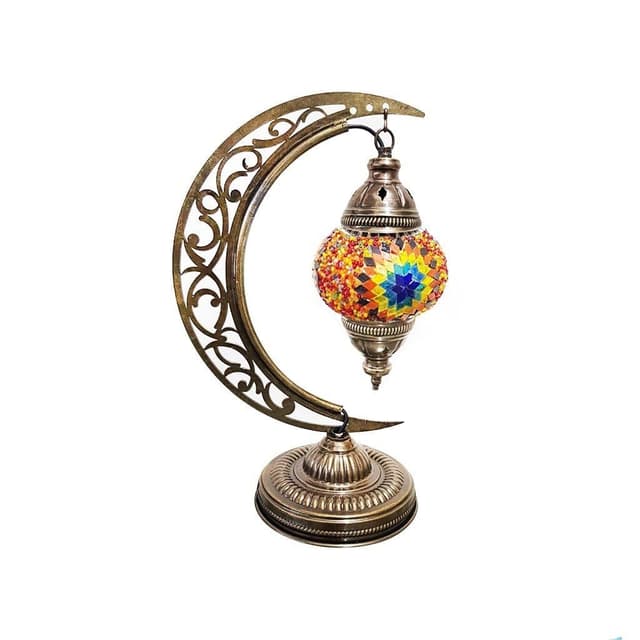 مصباح رمضان على شكل هلال