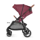 kinderkraft pushchair grande lx burgundy