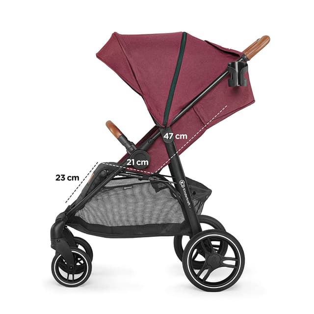 kinderkraft pushchair grande lx burgundy