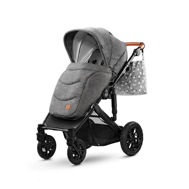 kinderkraft stroller prime 2020 with accessoriess 2in1 grey mommy bag - 77158