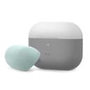 Elago Duo Case For Apple Airpods Pro - Top-Light Gray / Mint- Bottom-Dark Translucent