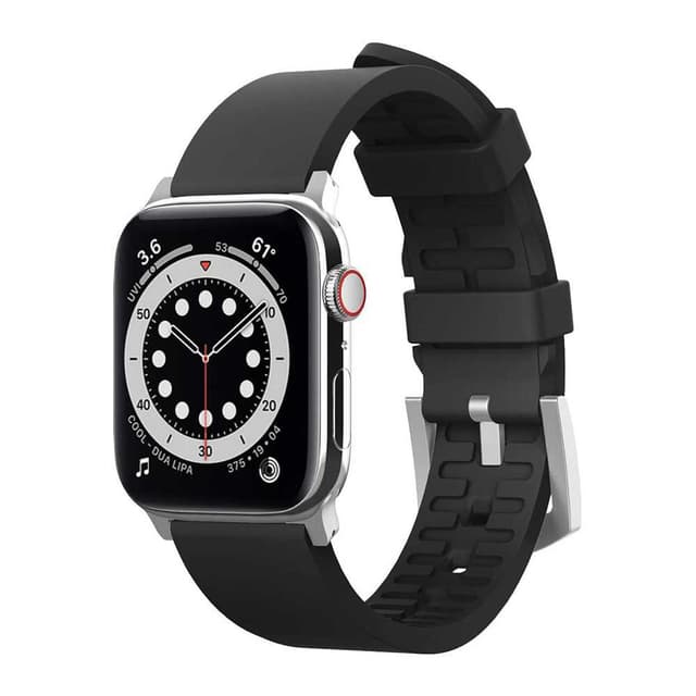 سوار ساعة ابل 40 ملم ايلجو أسود Elago Premium Fluoro Rubber Strap For Apple Watch