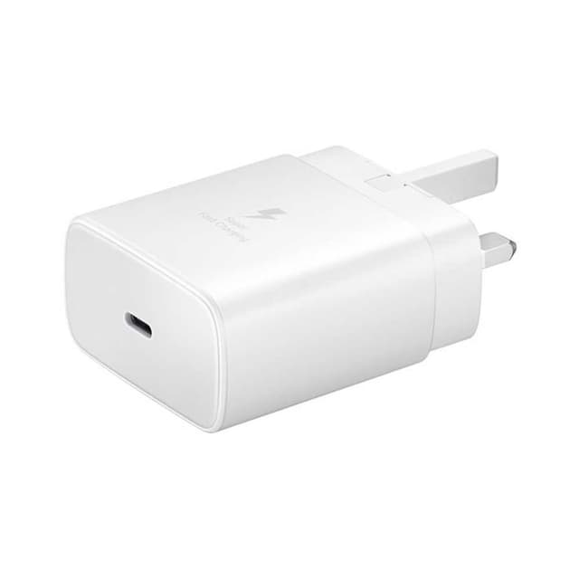 مقبس الشحن السريع Samsung 25W PD USB-C Adapter -  White