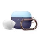 Elago Duo Hang Case For Apple Airpods Pro - Top-Pastel Blue / Nightglow Blue- Bottom-Jean Indigo