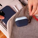 Elago Duo Hang Case For Apple Airpods Pro - Top-Pastel Blue / Nightglow Blue- Bottom-Jean Indigo