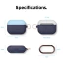 Elago Duo Hang Case For Apple Airpods Pro - Top-Pastel Blue / Nightglow Blue- Bottom-Jean Indigo