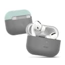 Elago Duo Case For Apple Airpods Pro - Top-Light Gray / Mint- Bottom-Dark Translucent