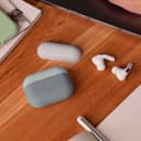 Elago Duo Case For Apple Airpods Pro - Top-Light Gray / Mint- Bottom-Dark Translucent