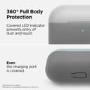 Elago Duo Case For Apple Airpods Pro - Top-Light Gray / Mint- Bottom-Dark Translucent