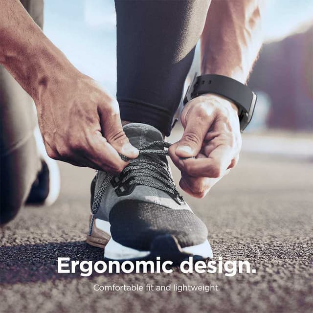 سوار ساعة ابل 40 ملم ايلجو أسود Elago Premium Fluoro Rubber Strap For Apple Watch