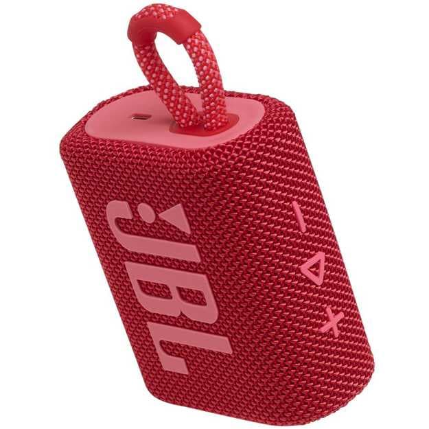 سبيكر جي بي ال غو 3 مقاوم للمياة أحمر Jbl Go 3 Portable Waterproof Wireless Speaker