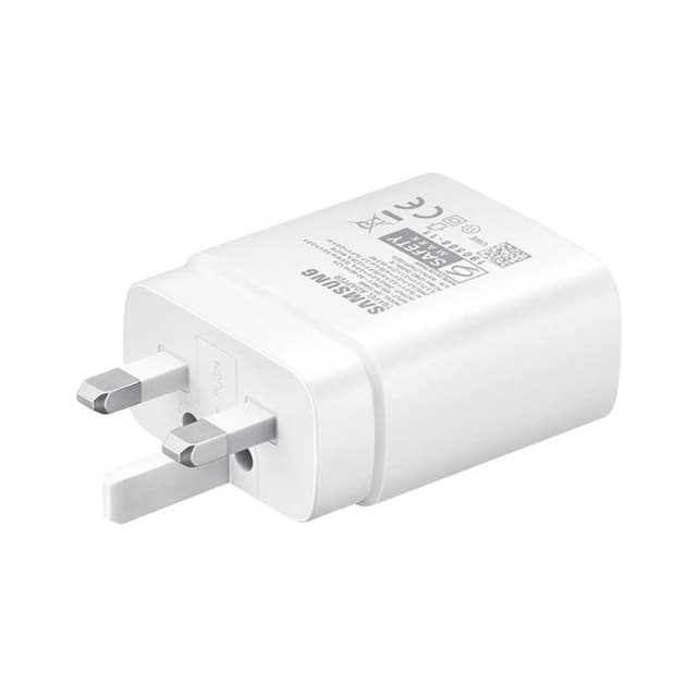 مقبس الشحن السريع Samsung 25W PD USB-C Adapter -  White