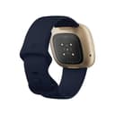 Fitbit Versa 3 Fitness Wristband With Heart Rate Tracker - Midnight/Soft Gold Aluminum