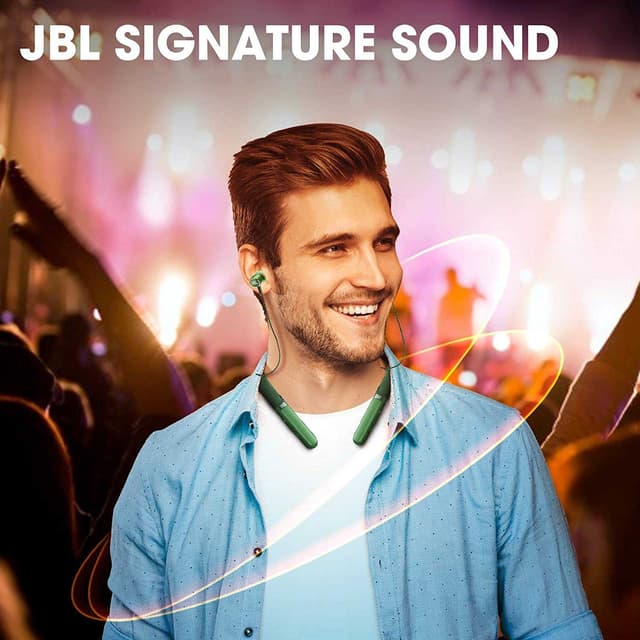 Jbl Live 200bt In-Ear Neckband Wireless Headphone- Green