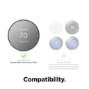 Elago Satellite Wall Plate Cover Plus For Nest Thermostats 2020 - Charcoal Gray