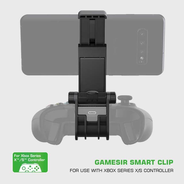 مشبك تثبيت الجوال على يد تحكم Xbox باللون الأسود من جيمرز   GameSir DSXX01 Game Controller Phone Clip for Xbox Series Controller
