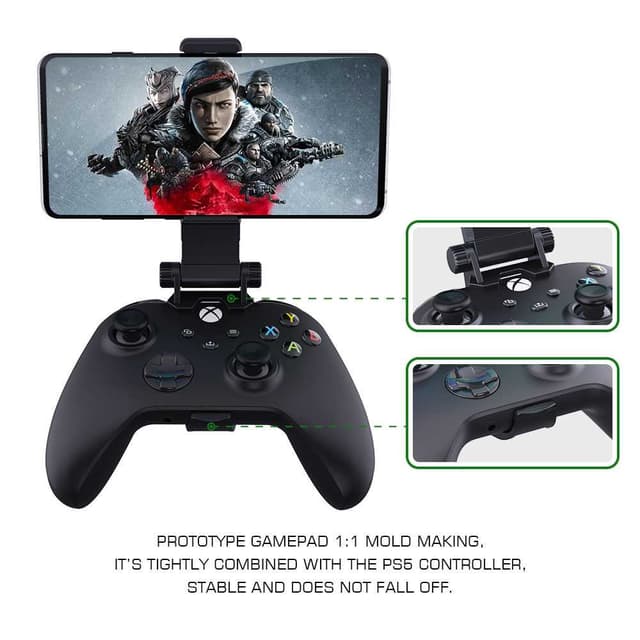مشبك تثبيت الجوال على يد تحكم Xbox باللون الأسود من جيمرز   GameSir DSXX01 Game Controller Phone Clip for Xbox Series Controller