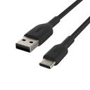 وصلة تايب سي 2 متر بيلكن BOOST CHARGE USB-A to USB-C Cable Braided 2M - SW1hZ2U6OTI4MTM=