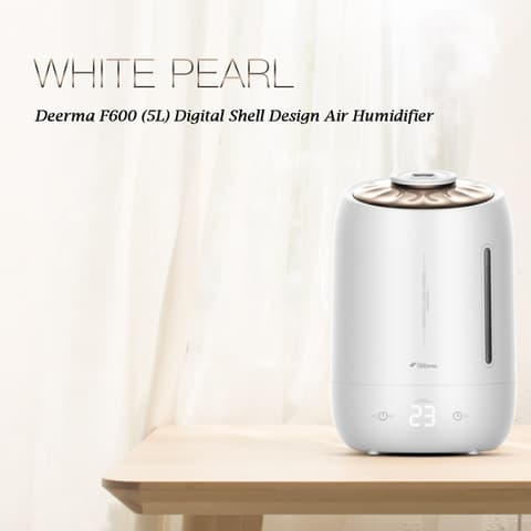 Xiaomi Deerma F600 Mute Ultrasonic Air Humidifier Aromatherapy Oil Diffuser Humidifier 5L Intelligent Constant Humidity For Home Office