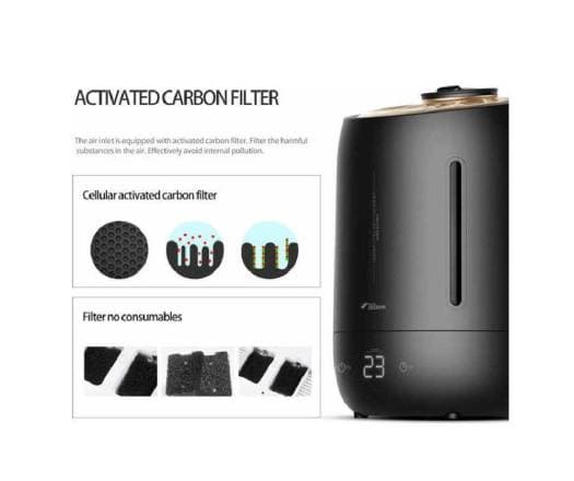 Xiaomi Deerma F600 Mute Ultrasonic Air Humidifier Aromatherapy Oil Diffuser Humidifier 5L Intelligent Constant Humidity For Home Office