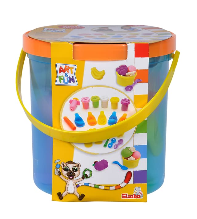 صلصال اطفال مع تخزين سهل، مجموعة معجون الفواكه Simba A&F Dough Set Fruit Bucket