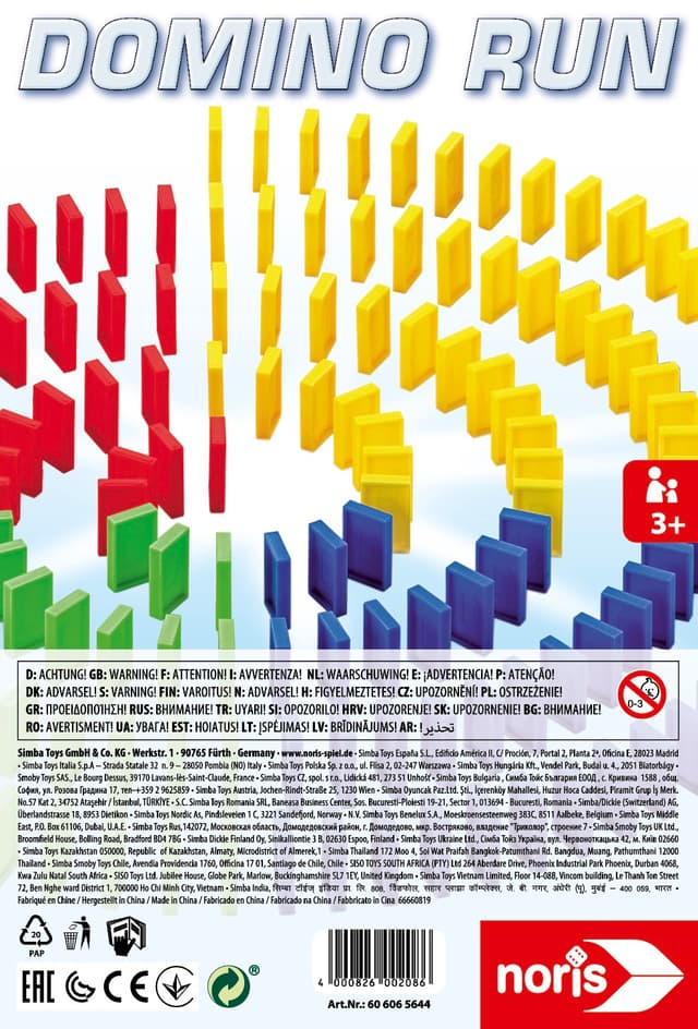 Noris - Domino Run 200 Bricks