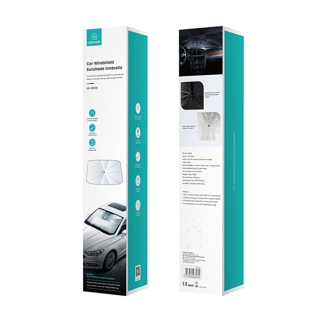 شمسية سيارة مضادة للحرارة القابلة للطي يوسامس Usams Heat Resistant Foldable Car Windshield Sunshade Umbrella
