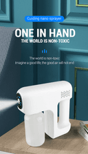 400ml Nano Mist Sprayer Santitizer Machine Hand-held Atomizer Spray Gun Cordless Electric ULV Fogger For Office Garden Sprayer
