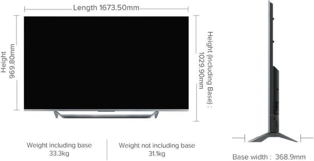 Xiaomi Mi TV Q1 75 inch Android TV with Hands free Google Assistant, Support Dolby Audio Dolby Vision