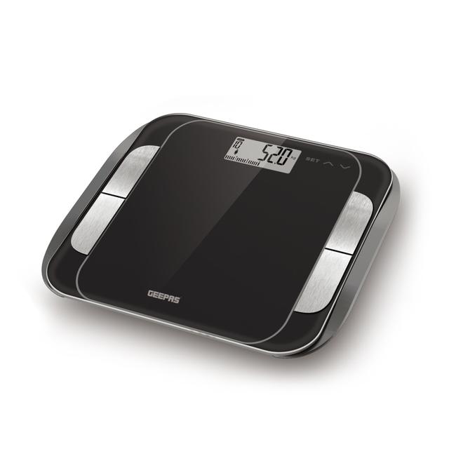 ميزان الكتروني يتحمل حتى 200 كيلو جيباس Geepas Body Fat Bathroom Scales - SW1hZ2U6MTM1NDcz